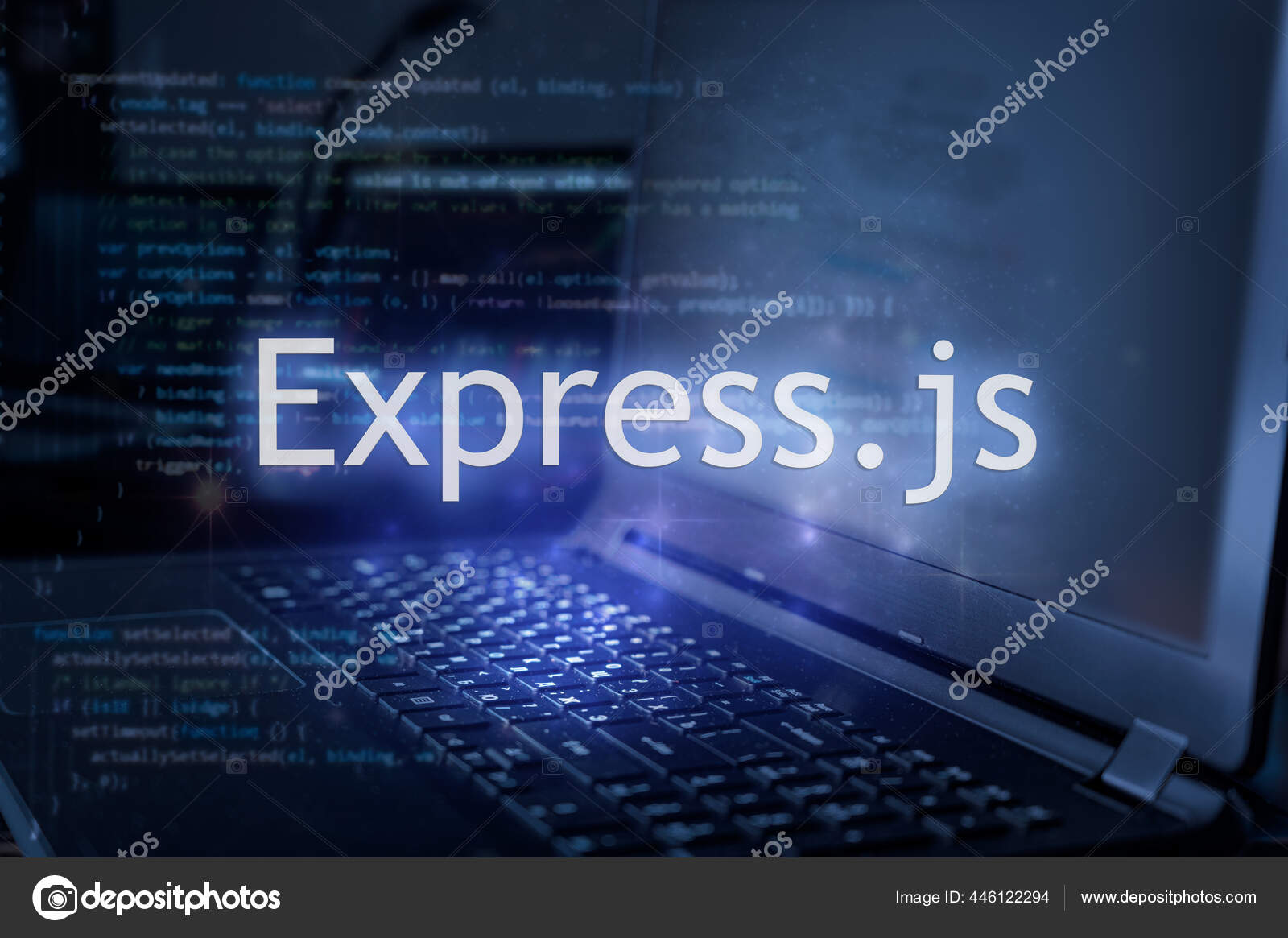 Express Inscription Laptop Code Background Learn Express Javascript ...
