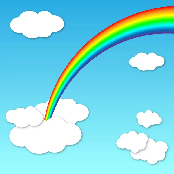 Zomer Licht Regenboog Achtergrond — Stockvector