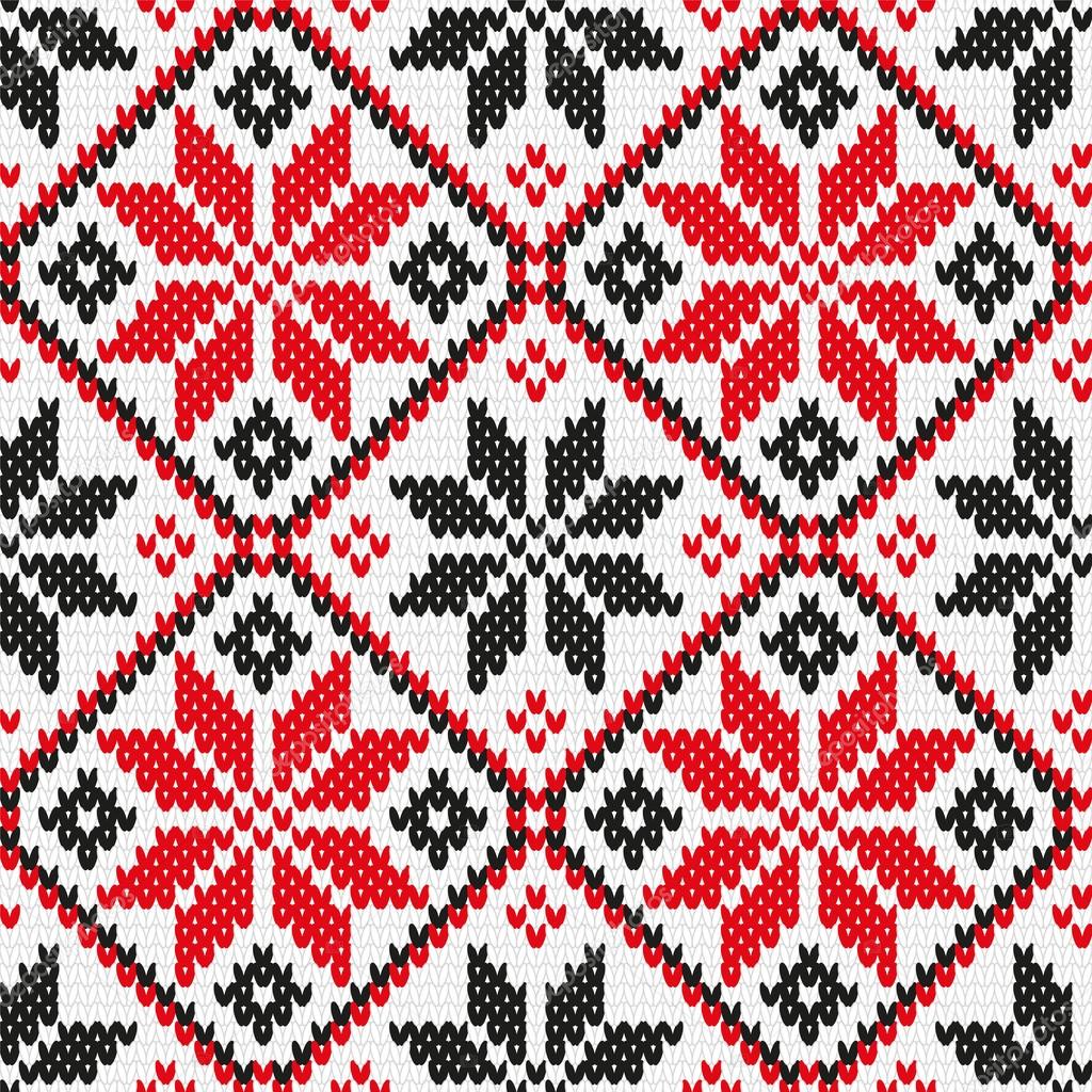 Украинский орнамент вязания бесшовной текстуры: векторное изображение ... Славянский Орнамент Клипарт