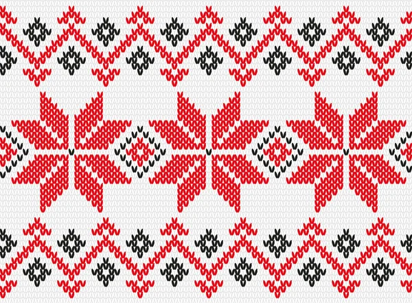 Ukrainischen Ornament Stricken nahtlose Textur — Stockvektor