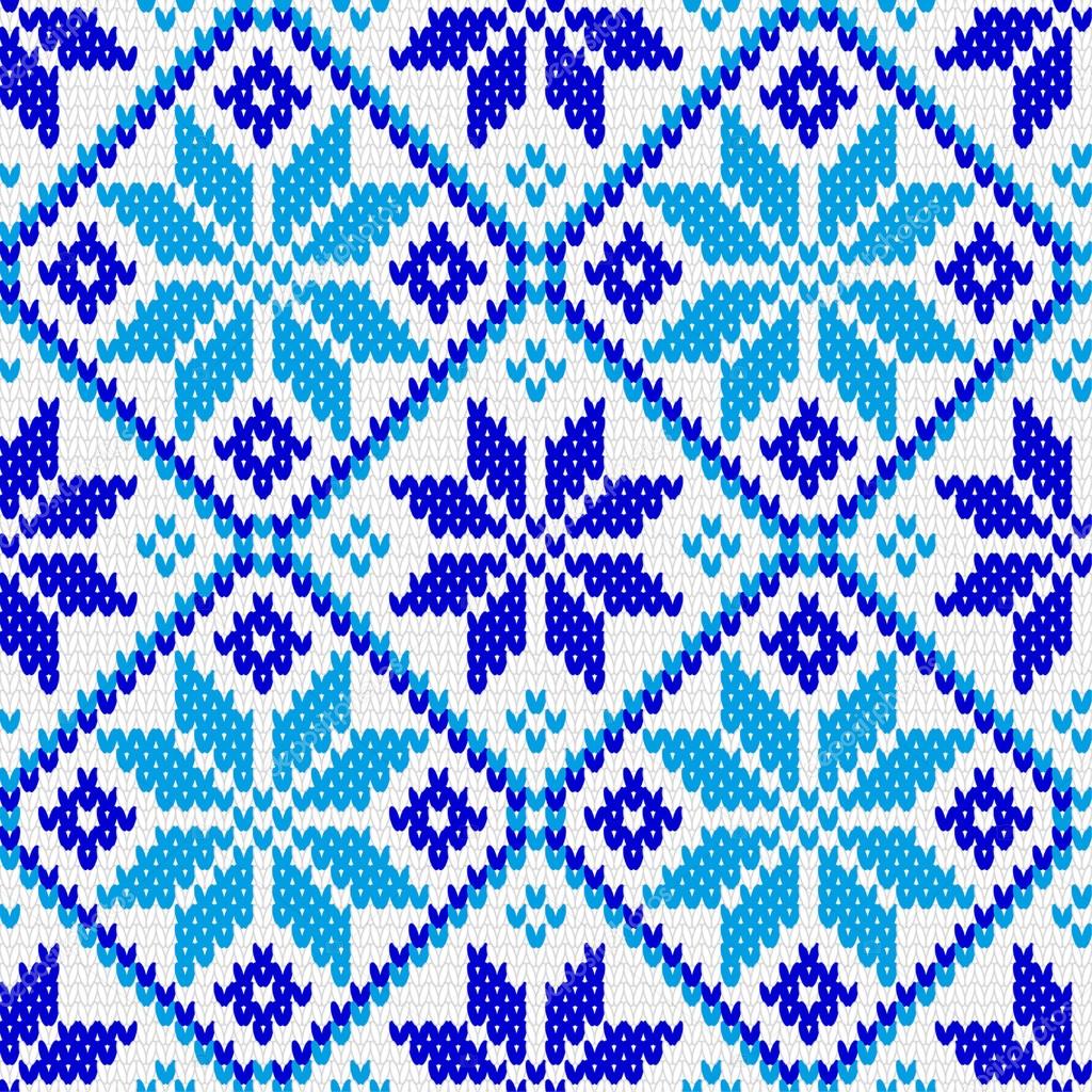 Nordic ornament knitting seamless texture