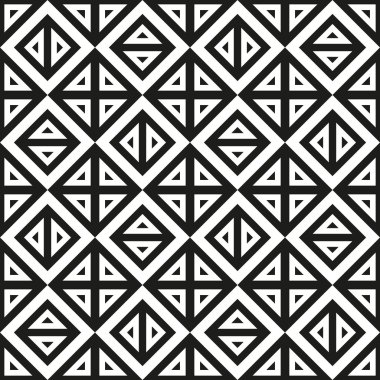 Geometrik soyut tek renkli desen vektör sorunsuz doku