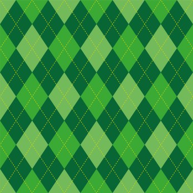Argyle desen yeşil rhombus sorunsuz doku