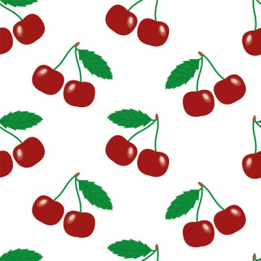 Kiraz sorunsuz doku vektör