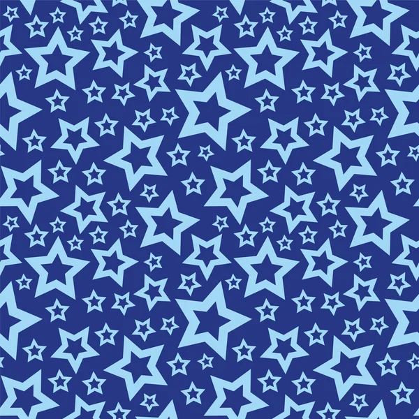 Blue stars seamless texture vector — Stock Vector