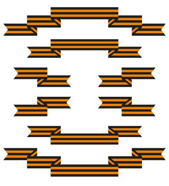 St. George şeritler vektör kümesi