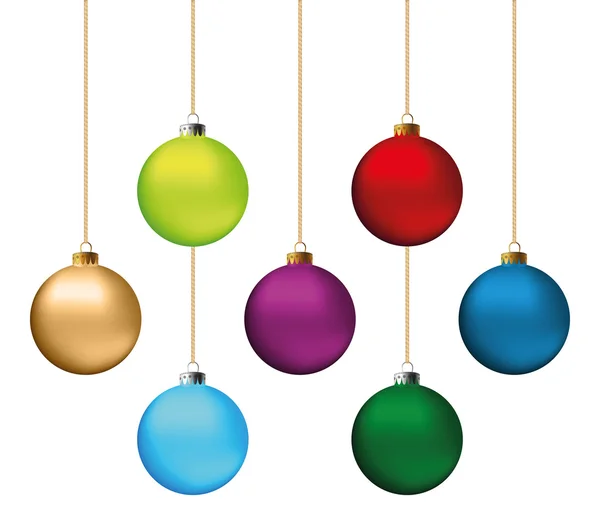 Christmas balls set — Stock Vector