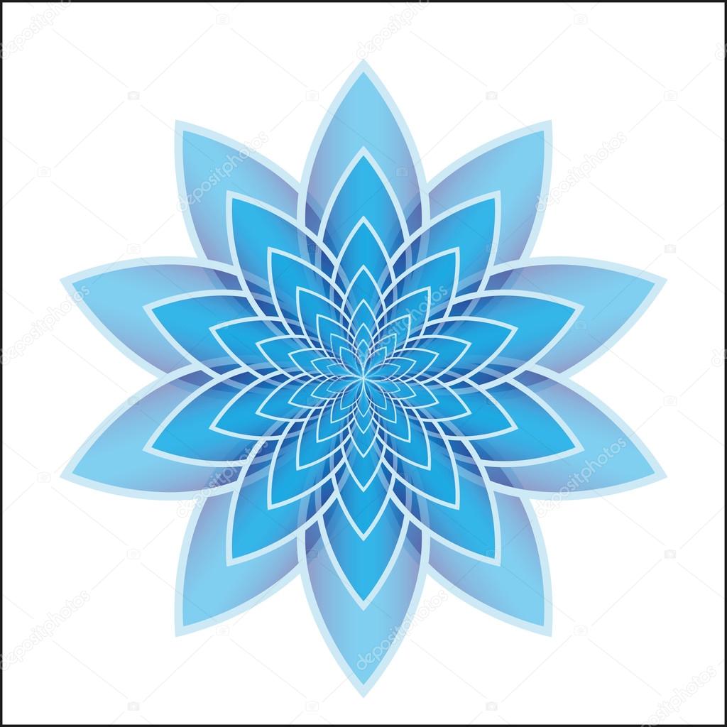 Lotus flower blue