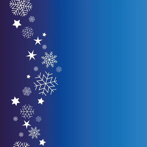 Fondo copos de nieve vector — Vector de stock