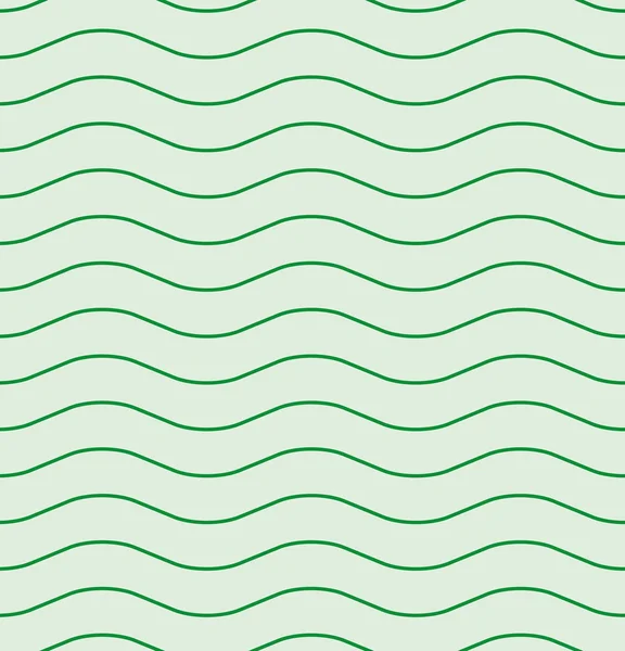 Wavy line green seamless pattern — Stock Vector