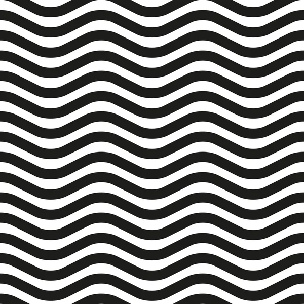 Wavy line zebra seamless pattern — Stock Vector