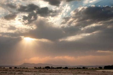 Akşam, bulutların arasında parlayan günbatımı fotoğraflarının çekilmesi için en iyi zamandır.