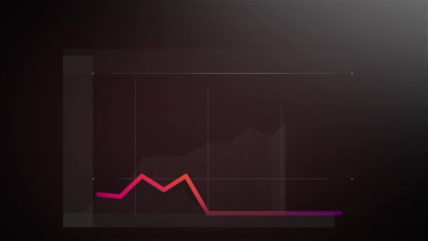 Geanimeerde diagrammen van financiële statistieken. Wisselkoersen. Rechtenvrije Stockvideo