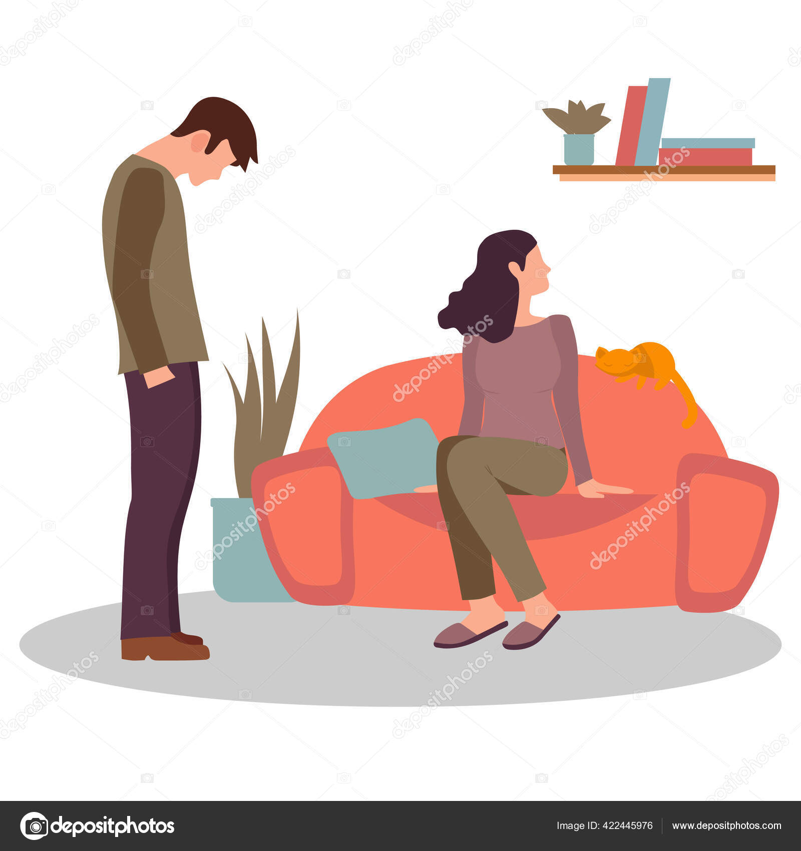 Woman Sitting On Mans Head