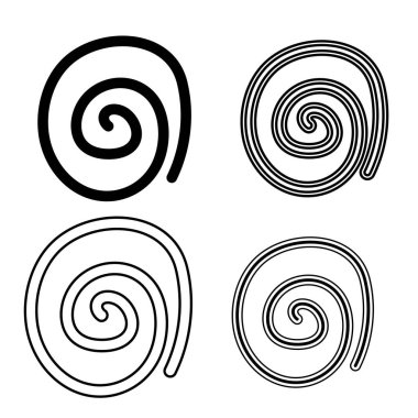 El çizimi elementleri serpiyor. Vektör çizimi. Soyut renkli girdap çizimi, logo tasarımı