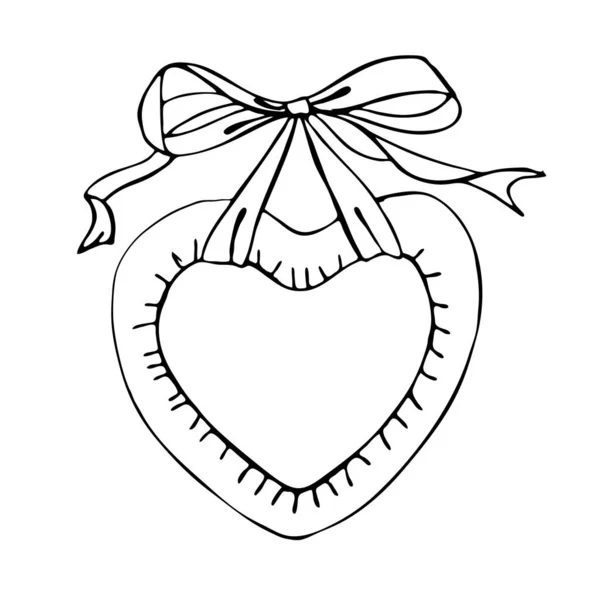 Сердце Векторная Иллюстрация Черно Белая Иллюстрация Винтажные Реалистичные Бумажные Сердечки — стоковый вектор