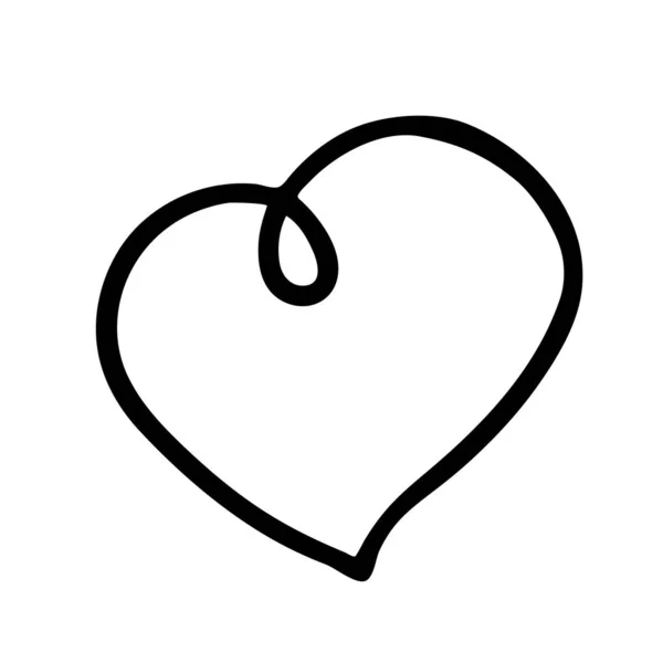 심장이요 일러스트는 흑백이다 발렌틴의 배경에 장식적 요소가 빈티지 어머니 디자인 — 스톡 벡터