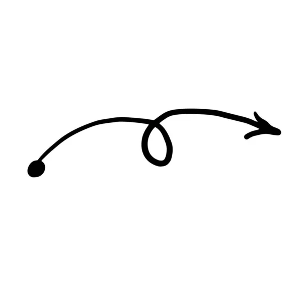Icono de flecha negra sobre fondo blanco. estilo plano. icono de flecha para el diseño de su sitio web, logotipo, aplicación, — Vector de stock