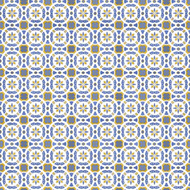 Tuvalet ve mutfak için renkli döşeme tasarımları. İtalyan seramik mermer deseni. Etnik halk süsleri. Meksika talavera, Portekiz azulejo veya İspanyol majolikası.