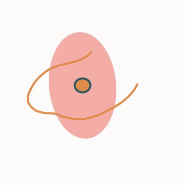 Vektör Soyut Şekil, Geometrik Sıvı Soyutlama, Moda Modern Tasarım Elemanı. Düzgün çizgiler. Taş dokusu. Desen izole