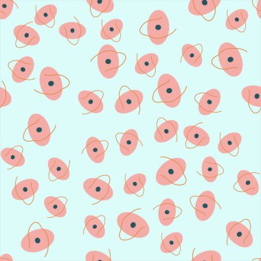 Soyut geometrik, minimalist İskandinav tarzında doğal şekiller. Minimalist sanat baskısı, tekstil, boho duvar kağıdı dekoru için jeo elementleri olan modern kusursuz desen. Vektör illüstrasyonu