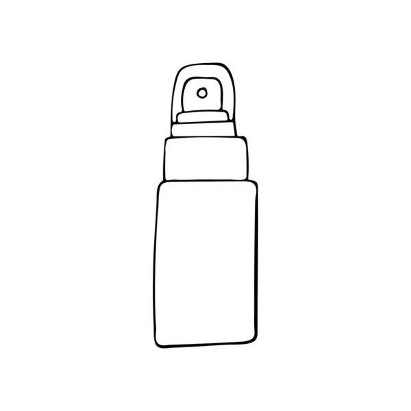 Doodle Skin Care Product Container Icon Vector 손으로 벡터로 컨테이너 — 스톡 벡터