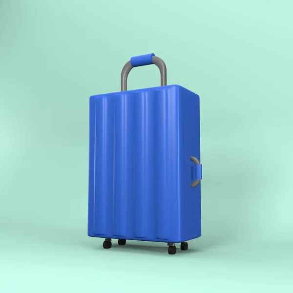 Βαλίτσα Αποσκευών Εικονογράφηση Απεικόνιση Βαλίτσα Μπλε Τσάντα Ταξιδιού Εικονογράφηση — Φωτογραφία Αρχείου
