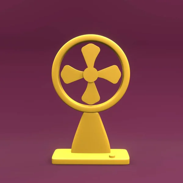 Beatmungssymbol Rendering Ventilator Symbol Aufladen Fan Ikone — Stockfoto