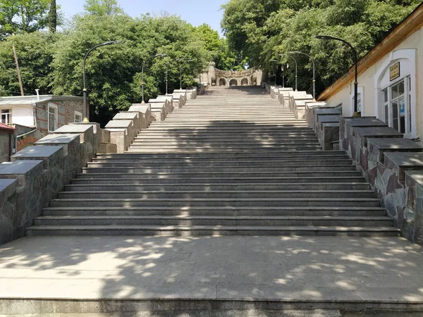 Escaleras Parque Verde Escaleras Exteriores —  Fotos de Stock