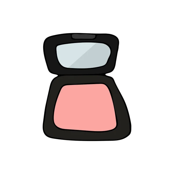 Colorful Doodle Cheek Blush Illustration Vector Colorful Cheek Blush Icon — Stock Vector