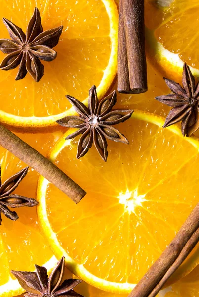 Jasně Oranžové Pozadí Plátků Šťavnaté Pomeranče — Stock fotografie