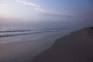 Sakin mavi deniz manzarası, doğa kavramı