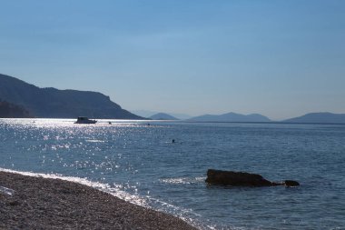 Deniz manzarası, doğa konsepti.