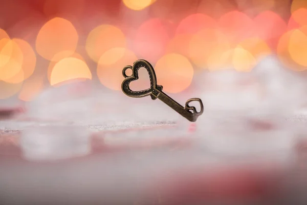 Ключ Моего Сердца Концепция Валентинки Любви — стоковое фото