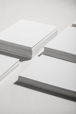 Marka kimliği şablonu. Grafik tasarımcıları sunumları ve portföyleri için. Kimlik Modeli beyaz arkaplanda izole edildi. Fotoğraf modeli.