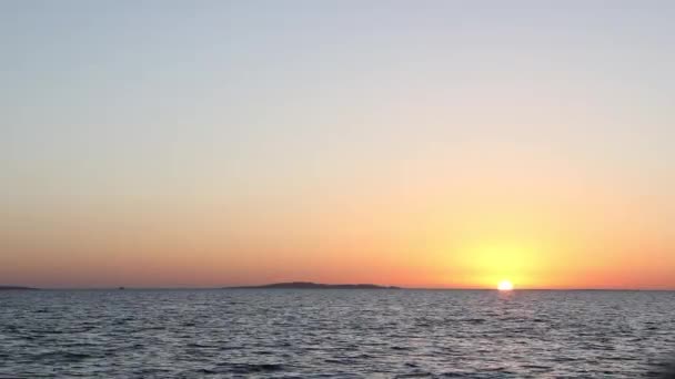 Panorama Del Amanecer Sobre Mar Rojo Egipto Salida Del Sol — Vídeo de stock