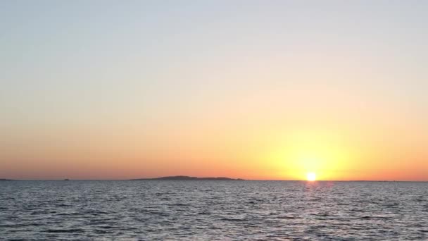 Panorama Del Amanecer Sobre Mar Rojo Egipto Salida Del Sol — Vídeo de stock