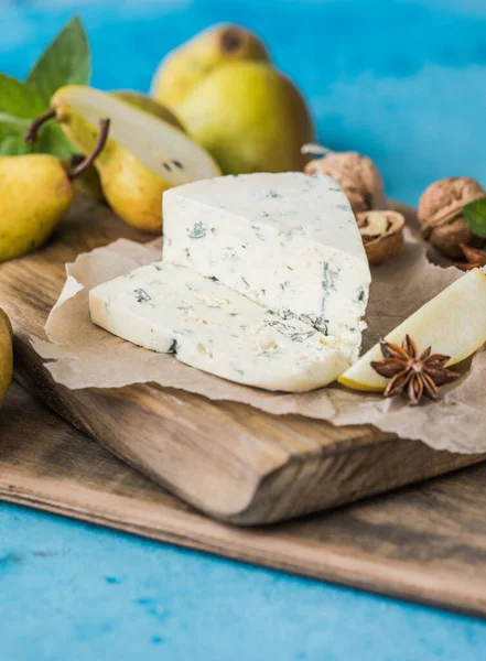 Gorgonzola Picant Italian Blue Cheese Made Unskimmed Cow Milk North — Stock Photo, Image