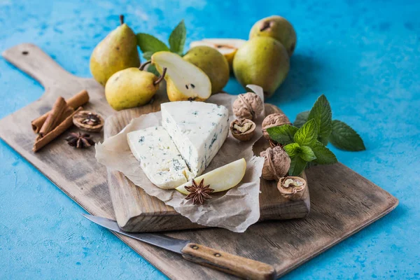 Gorgonzola Picant Italian Blue Cheese Made Unskimmed Cow Milk North — Stock Photo, Image