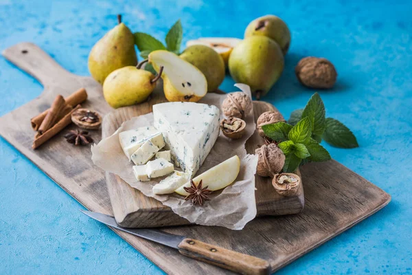 Gorgonzola Picant Italian Blue Cheese Made Unskimmed Cow Milk North — Stock Photo, Image