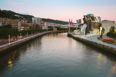 Nervion nehir ve Guggenheim Müzesi, Bilbao görünümü