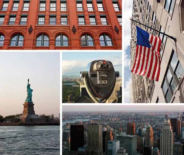 New york city bild collage — Stockfoto