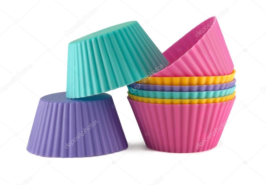 Colorful cupcake cases