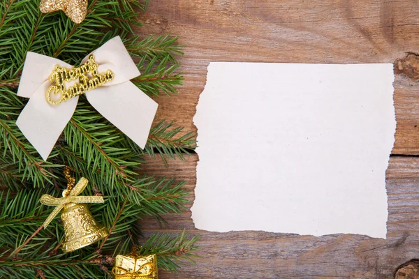 Boże Narodzenie kartkę z życzeniami z dekoracji — Zdjęcie stockowe