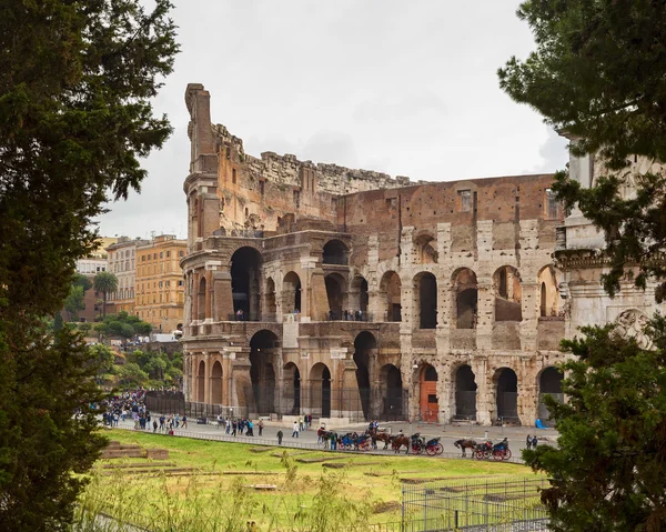 Vista Coliseu em Roma — Fotografia de Stock