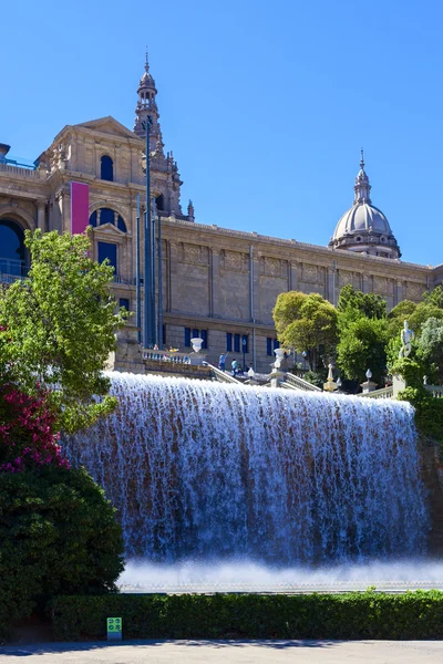 Magic fountain in placa de espana — Stock Photo, Image