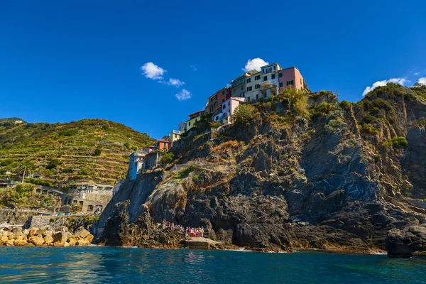 Manarola wybrzeża — Zdjęcie stockowe