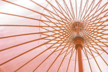 Kırmızı Japon şemsiye arka planı