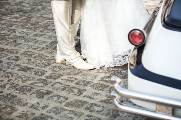 Wedding romantic legs — Stock Photo, Image