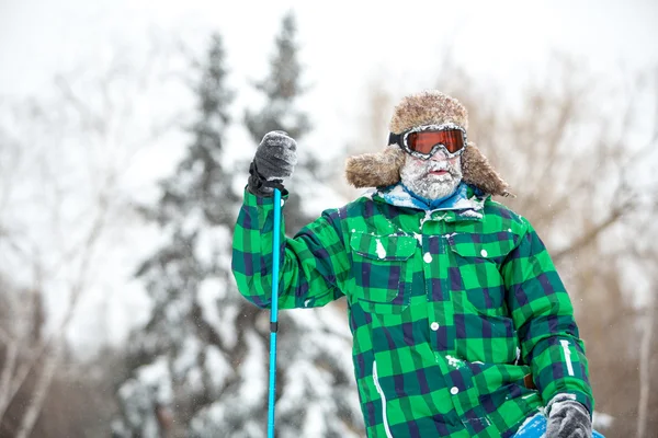 Winter reiziger portret — Stockfoto